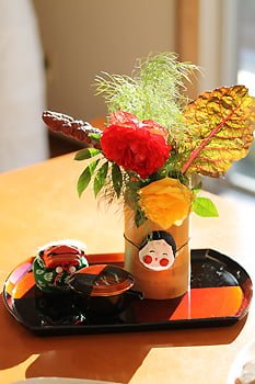 お正月　花